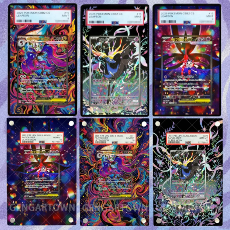 Estojo Expositor de Cartas de Coleção com Arte Estendida e Suporte para Exibição de Pinturas PSA, Excluindo Cartas Yveltal Xerneas