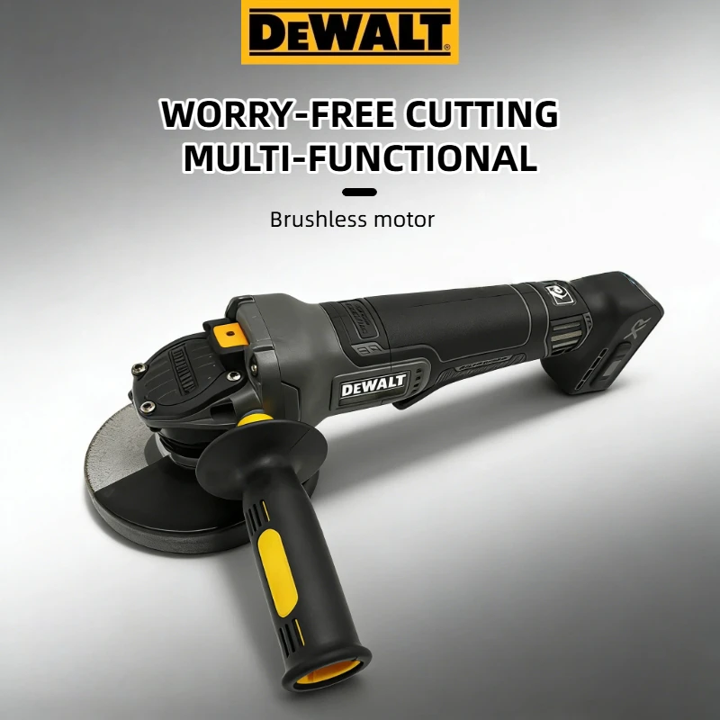 DEWALT DCG406 125mm Brushless Angle Grinder Bare Tool - Lithium Battery Powered Cutting Machine for Professional Use