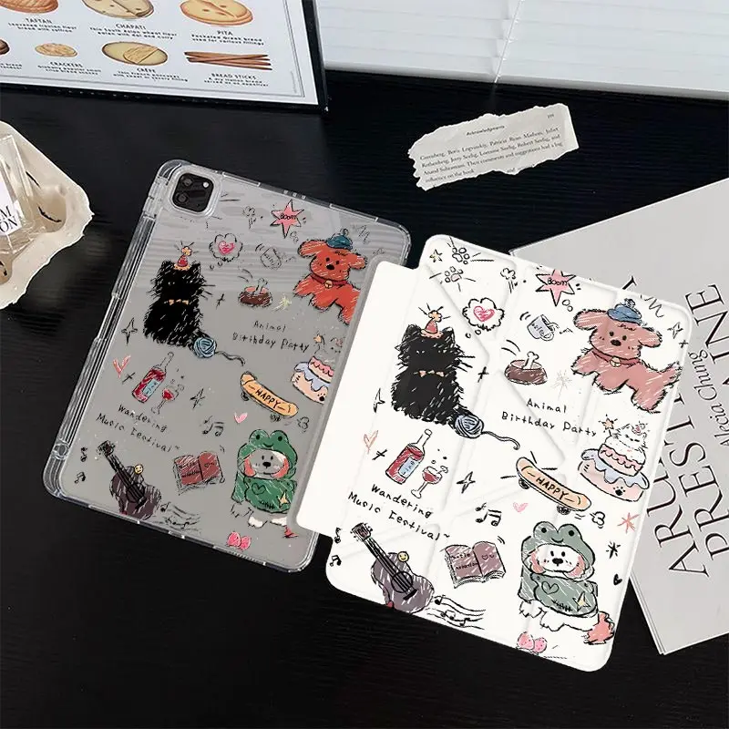 Anti-Bending 3+Y Fold Case For Redmi Pad SE 11 inch Xiaomi Pad 5/6/7 11 inch Redmi Pro2 2025 12.1 Redmi Pad Pro 12.1