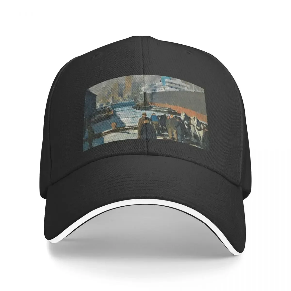 Men of the Docks - George Bellows Baseball Cap Kids Hat Hat Man For The Sun Sunhat Big Size Hat Women's Golf Wear Men's