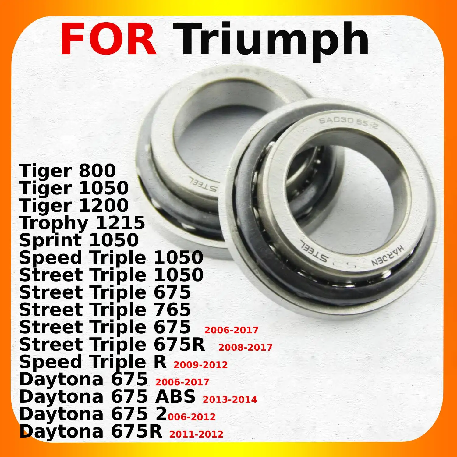 

Подшипник рулевой колонки мотоцикла 30X55X17 для Suzuki GSR400 GSR600 GSX1300 BK1300 GSXR600/750 GSX-R1000 DL1000 SV650