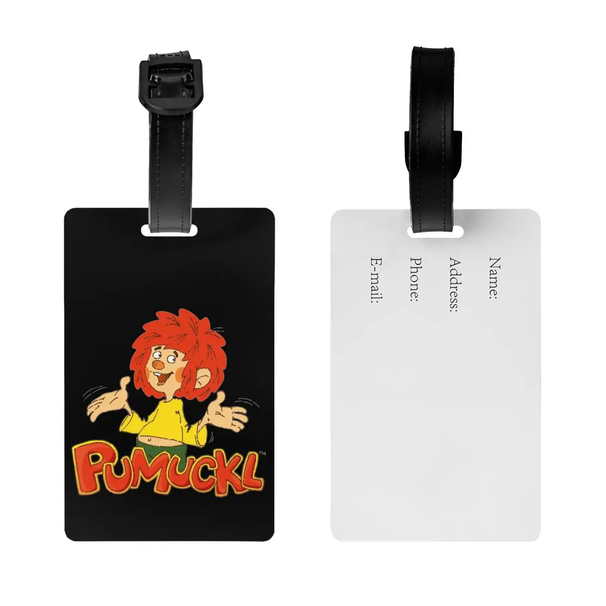 علامات الأمتعة Pumuckl ملحقات حقيبة السفر أزياء الأمتعة الصعود علامة التسمية حامل معرف اسم العنوان #2