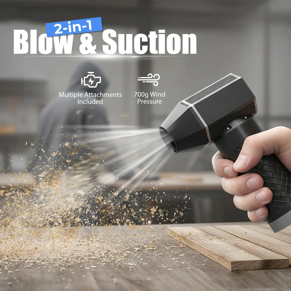 40 مللي متر محرك معدني توربو مروحة نفاثة 300 واط منفاخ هواء قوي ماكس 700 جرام قوي التوجه منفضة هواء مضغوط مجفف سيارة/الكمبيوتر/تنظيف المنزل