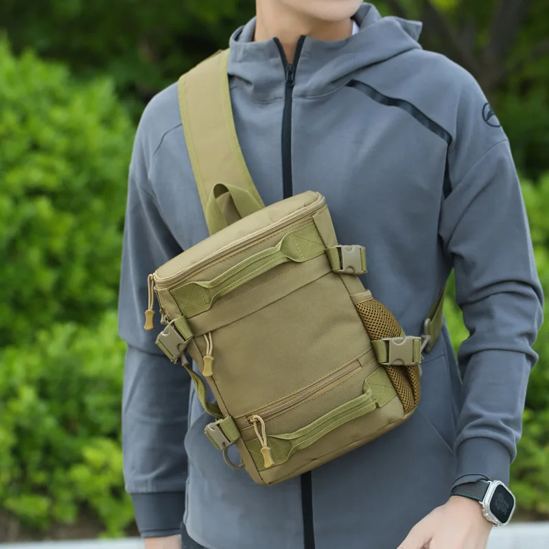 Picture 3: Outdoor Tactical Camping Chest Bag Mens Hiking Trekking Fishing Cycling Pack Portable Travel Sports Luggage Rucksack Fanny Pack