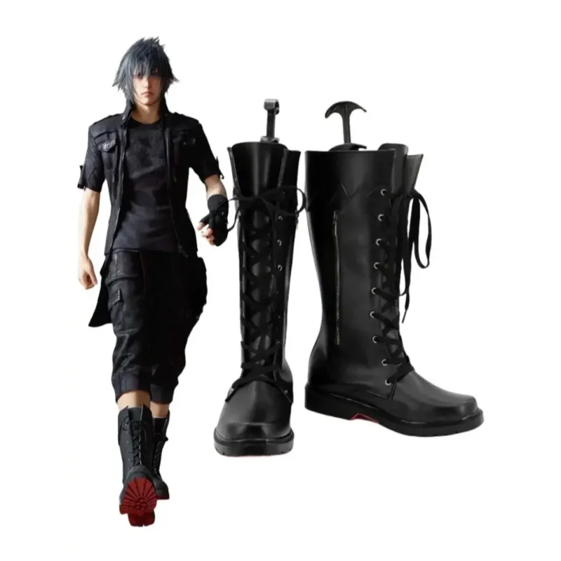 Zapatos de cosplay de juego Final Fantasy Noctis Lucis Caelum, botas, accesorios para fiesta de Halloween, juego de rol, hecho a medida Aksesori