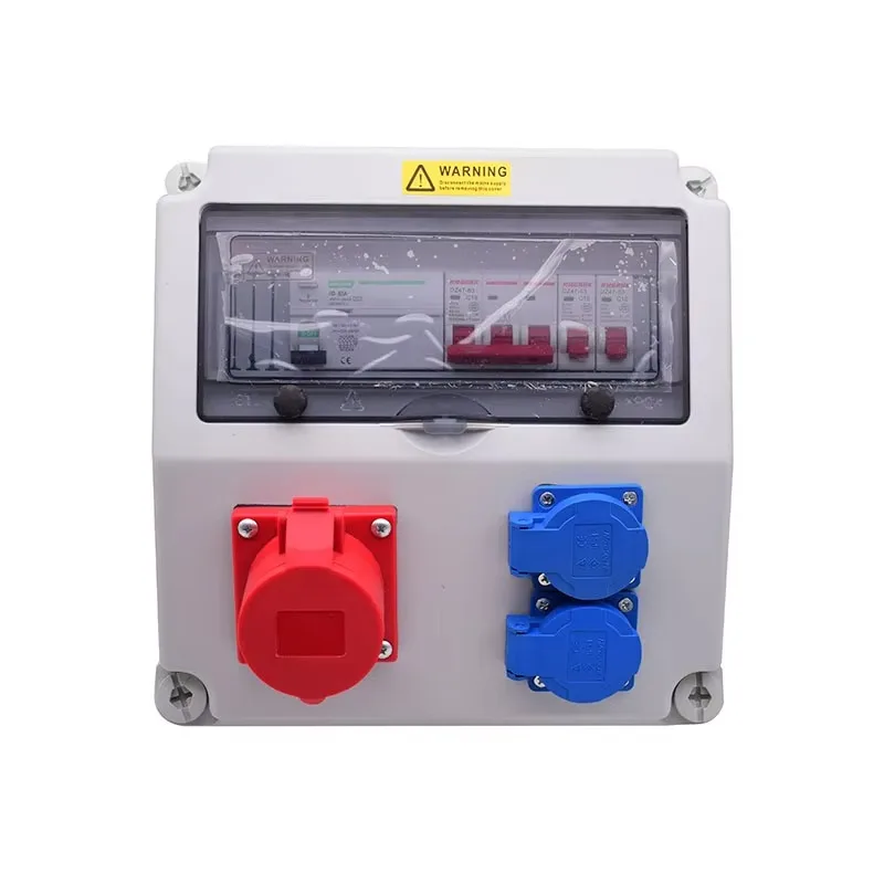New Industrial ABS IP44 Waterproof 450V 3-Socket Socket Box/Control Box/Power Distribution Enclosure