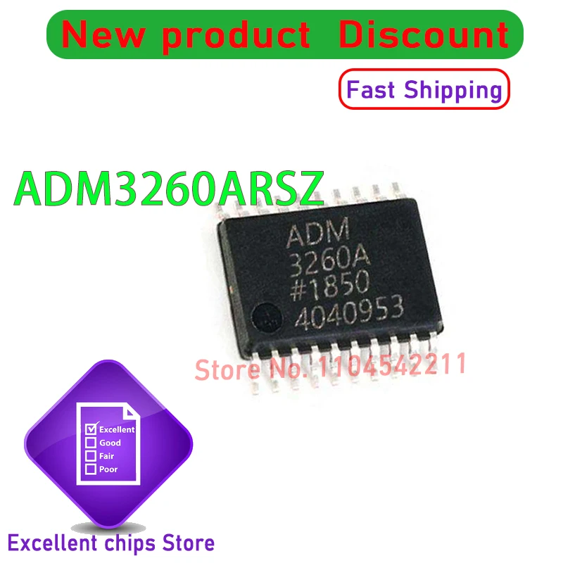 ADM3260ARSZ (5-10piece)  ADM3260A ADM3260 SSOP20
