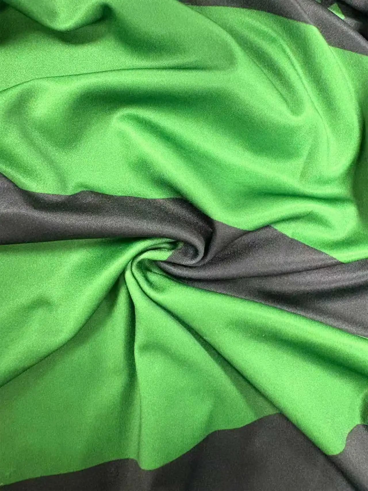 Damen Langarm Bodycon Halb-Reißverschluss vorne Geometrisches Farbblock Slim Fit Büro-Kleid in Knielänge – Detail 5