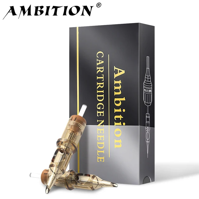 Ambition Premium Tattoo Cartridge 20pcs RL/RM/RS Round Liner Shader Curved Magnum Tattoo Needle 1RL 3RL 5RL 7RL 9RL 7rm 9rm 13rm