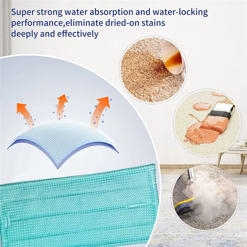 

A23Q-6PCS Mop Pads For Vorwerk Kobold SP600 Vacuum Cleaner Parts Replacement Washable Steam Mop Cloths
