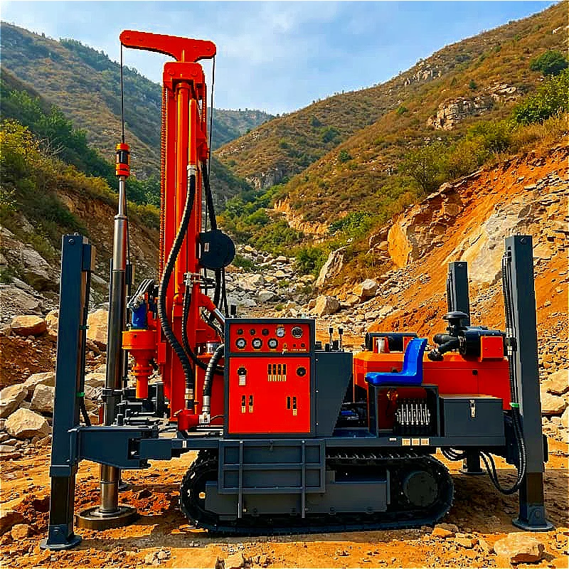 Water and Air Dual Circulation DTH Bore Rig High Pressure Water Compressed Air Customized 200m Depth Underground Water Survey