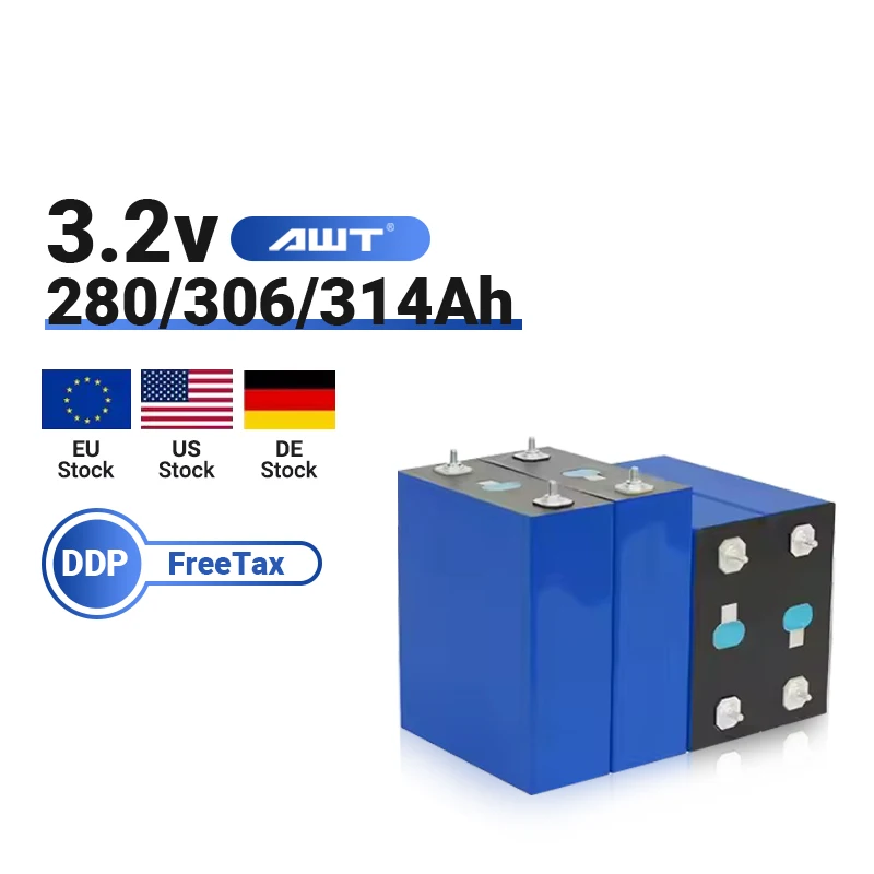 Stock 48V Prismatic Lithium Ion Battery Cell EVE314Ah Real Capacity With 8000 Cycle MB31 280Ah-330Ah+ Lifepo4 Akku 330ah+