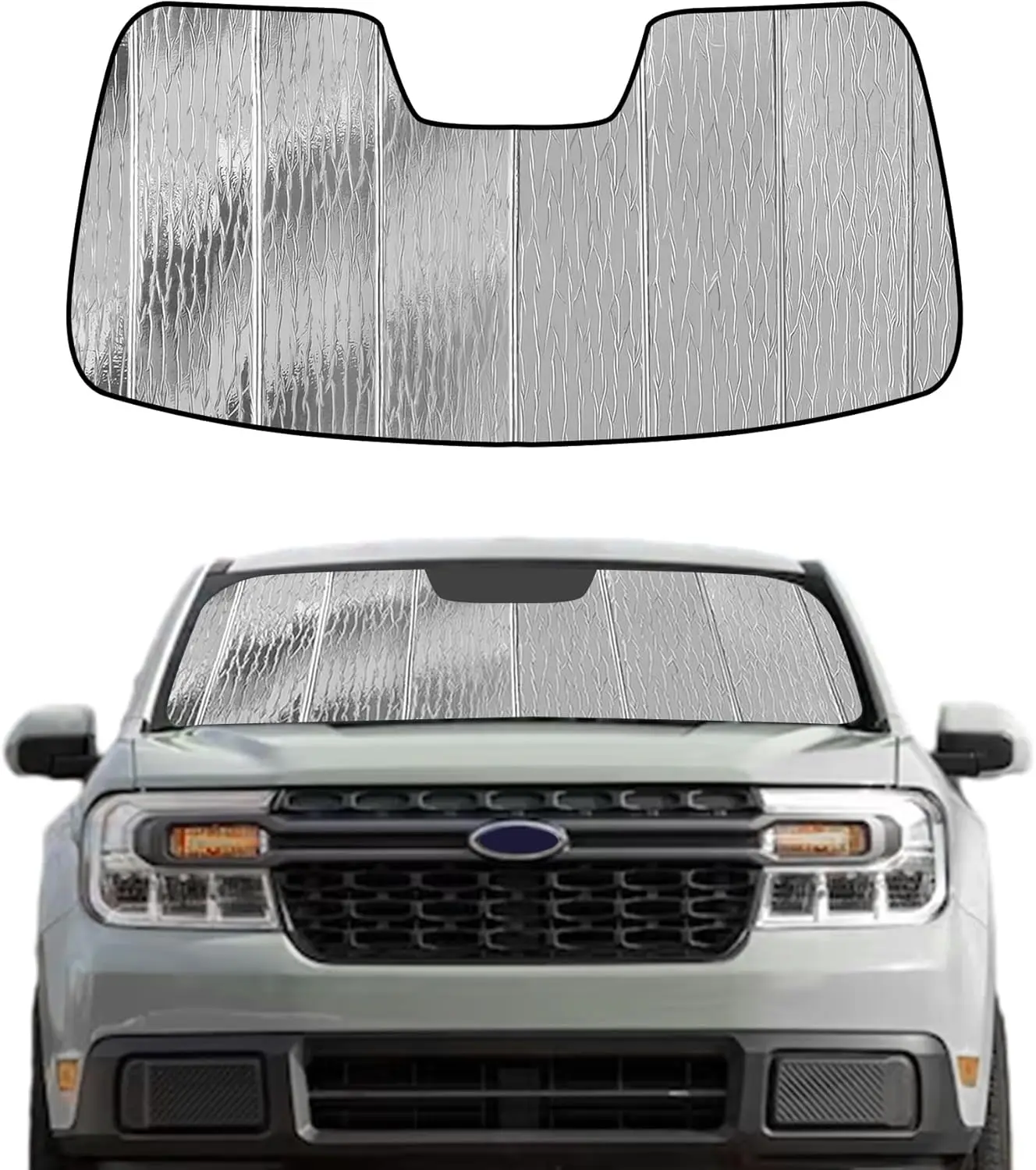 

Custom Front Window Sunshade for Ford Maverick 2022-2026 Models - AstraGuard Protection