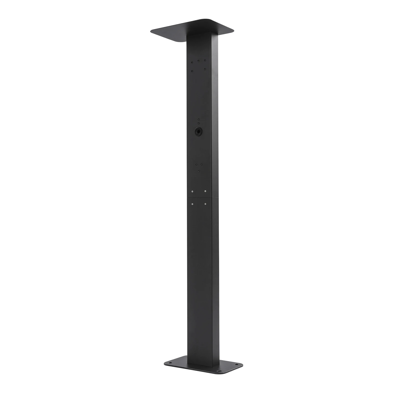 EV-Ladestation mit Standfuß, Montagepfosten für Elektrofahrzeuge, Aluminiumlegierung-Ladesäule, 28*21*130,5cm für Innen- und Außenbereich, Garagen
