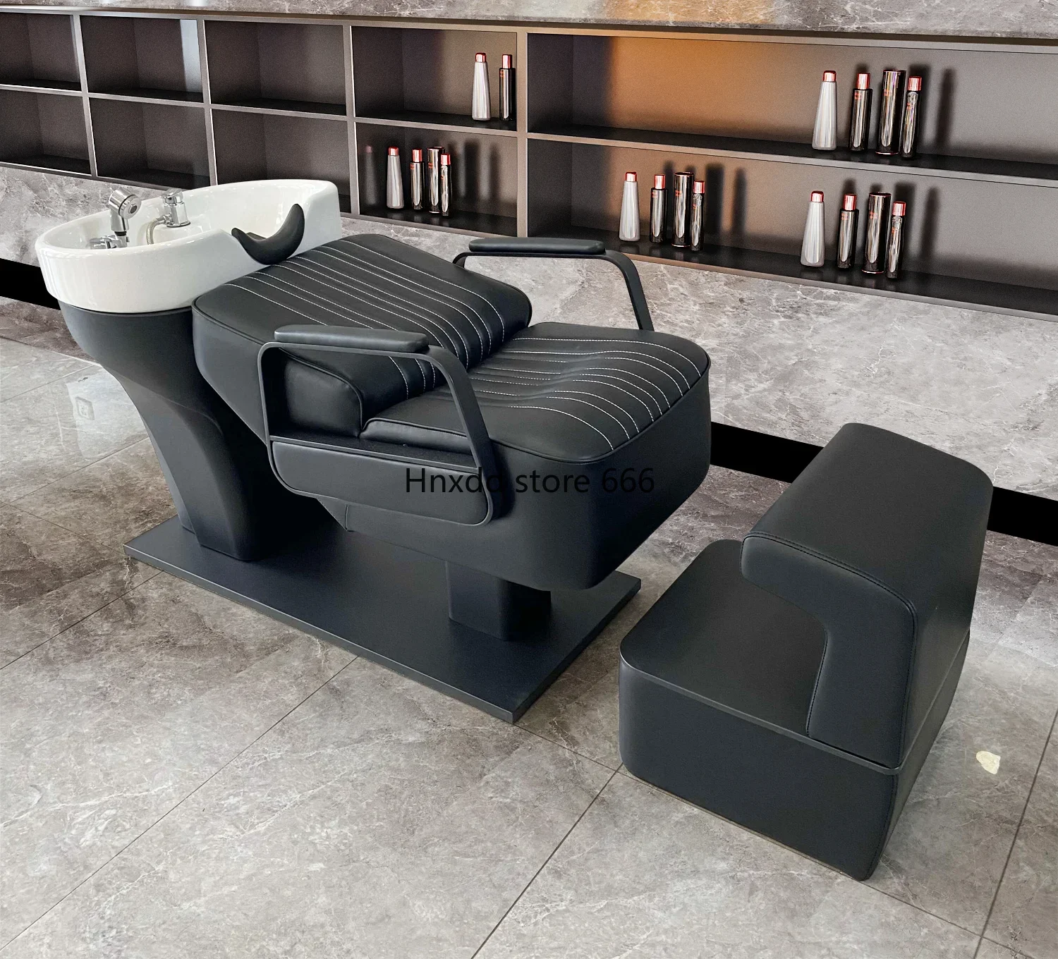 New high-end light luxury Internet celebrity shampoo semi-lying flush bed