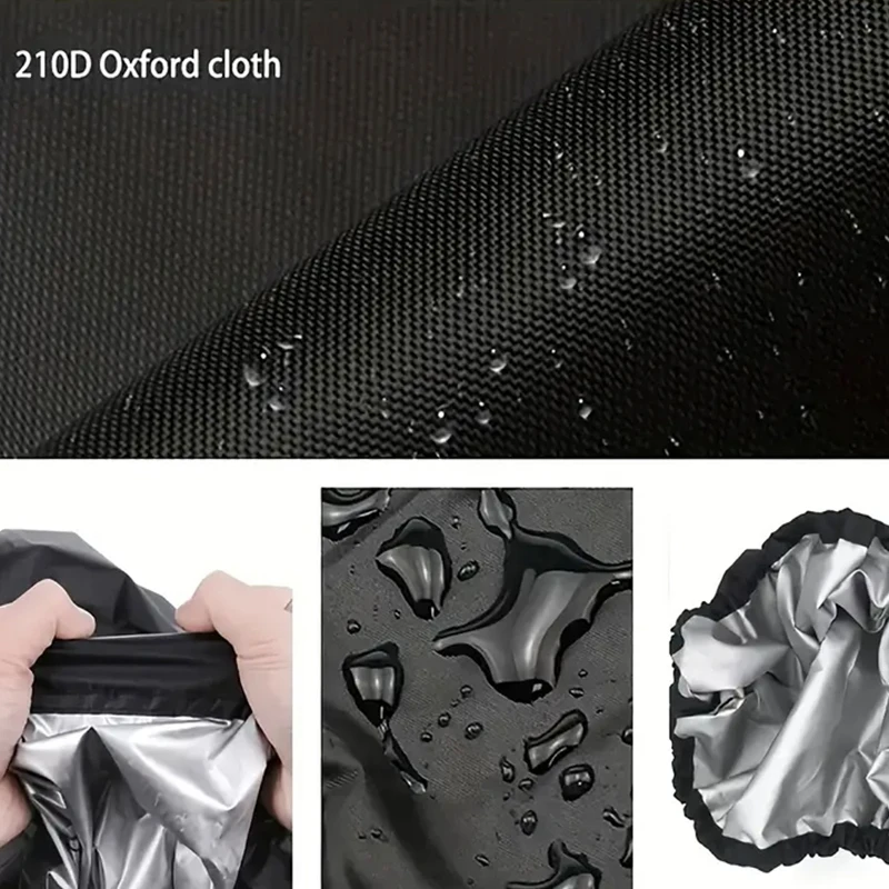 Gas Bottle Cover Waterproof 210D Oxford Cloth Black Foldable Dustproof UV Resistant Windproof for Kitchen & RV Outdoor Cooking