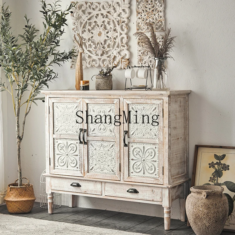 

CL dining side retro cabinet storage storage cabinet B & B entrance table