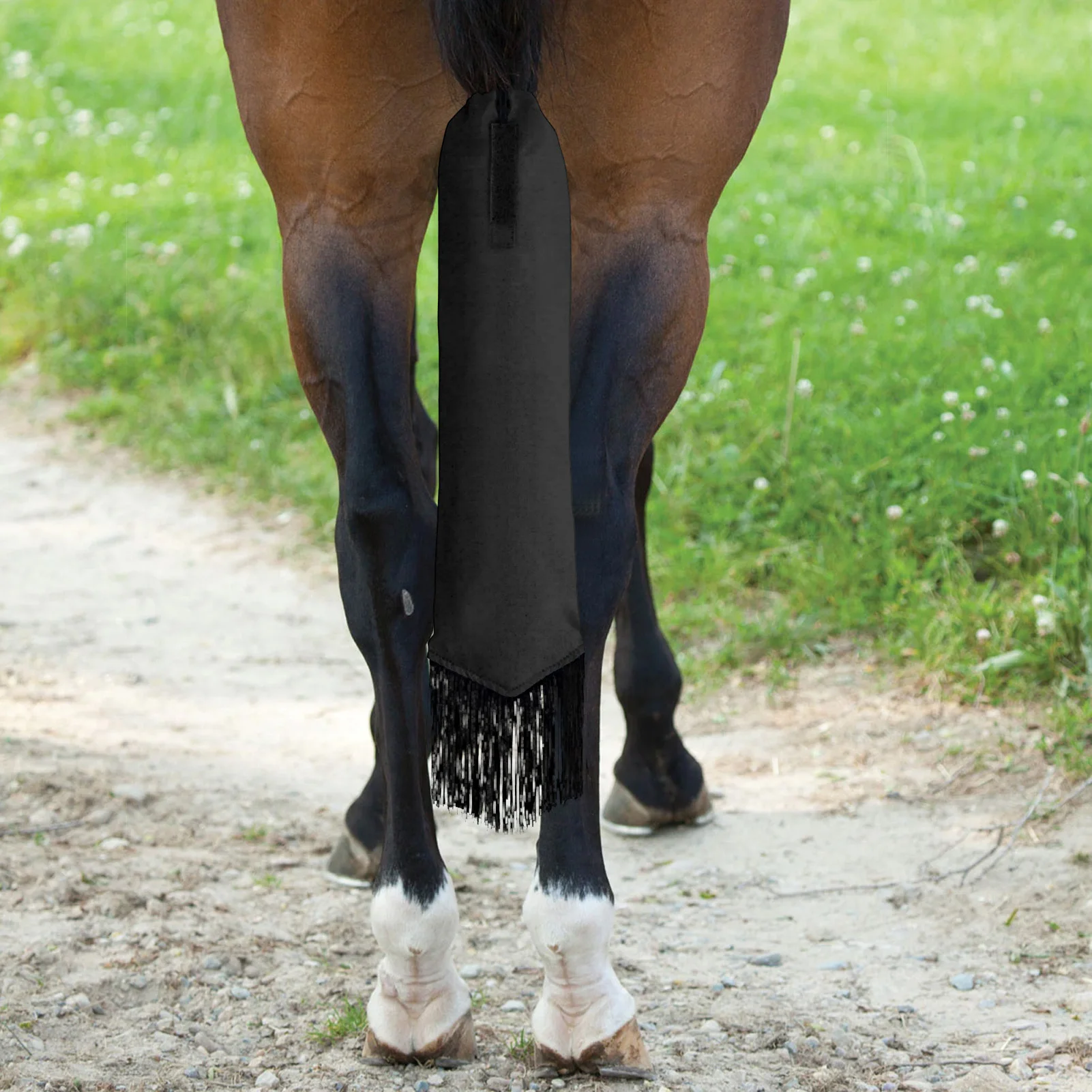 Bolsa de cola de caballo antisuciedad, Protector duradero de cola de caballo trenzada de animales, envolturas de aseo, funda protectora