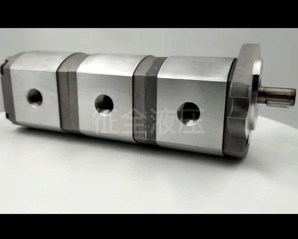 HGP‑111A Triple Gear Hydraulic Oil Pump Zhengquan Durable Pump Factory Wholesale Replacement Parts