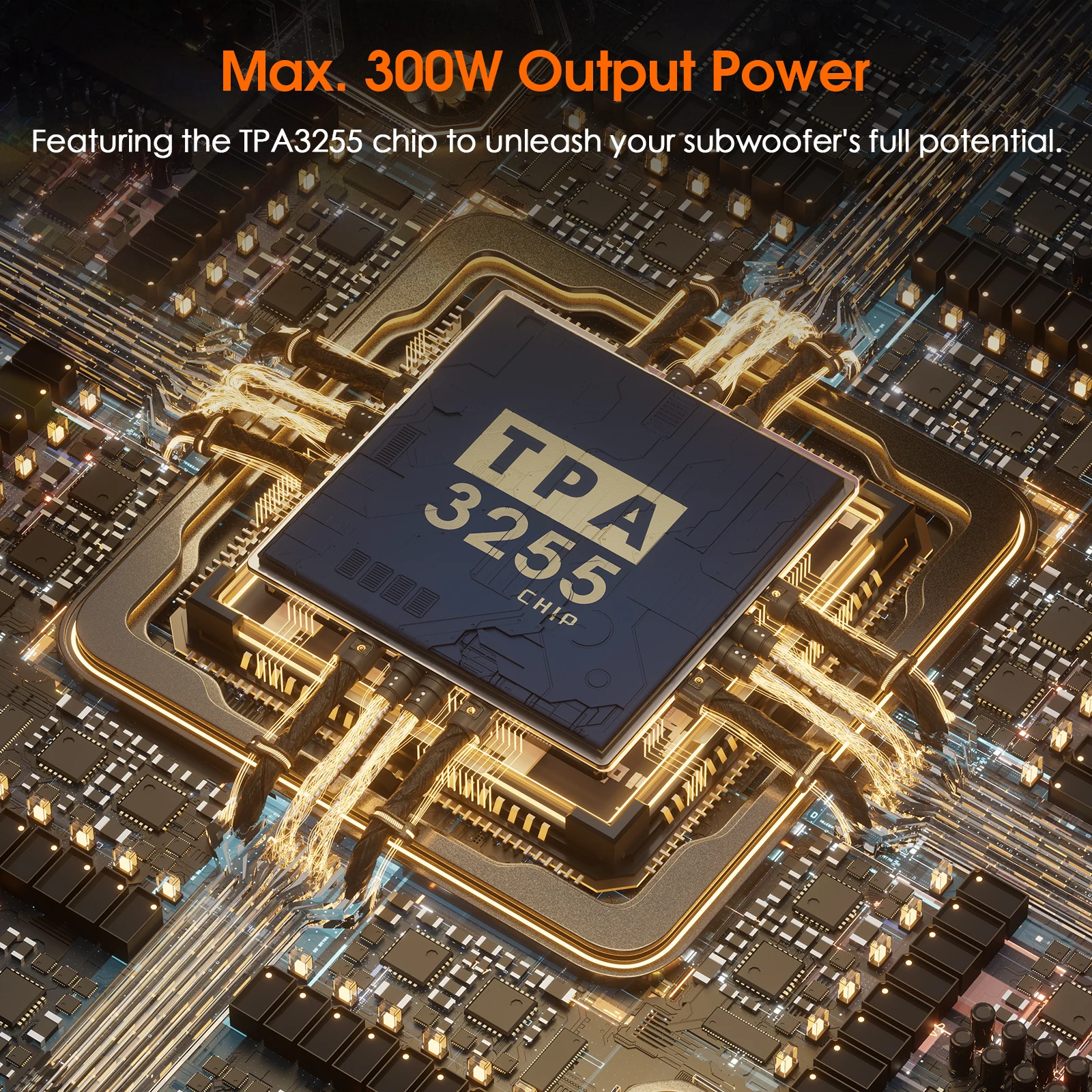 Nobsound Hi-Fi G2 pro 서브우퍼/홈 시어터 스피커용 전주파수 모노 채널 디지털 전력 증폭기 300W