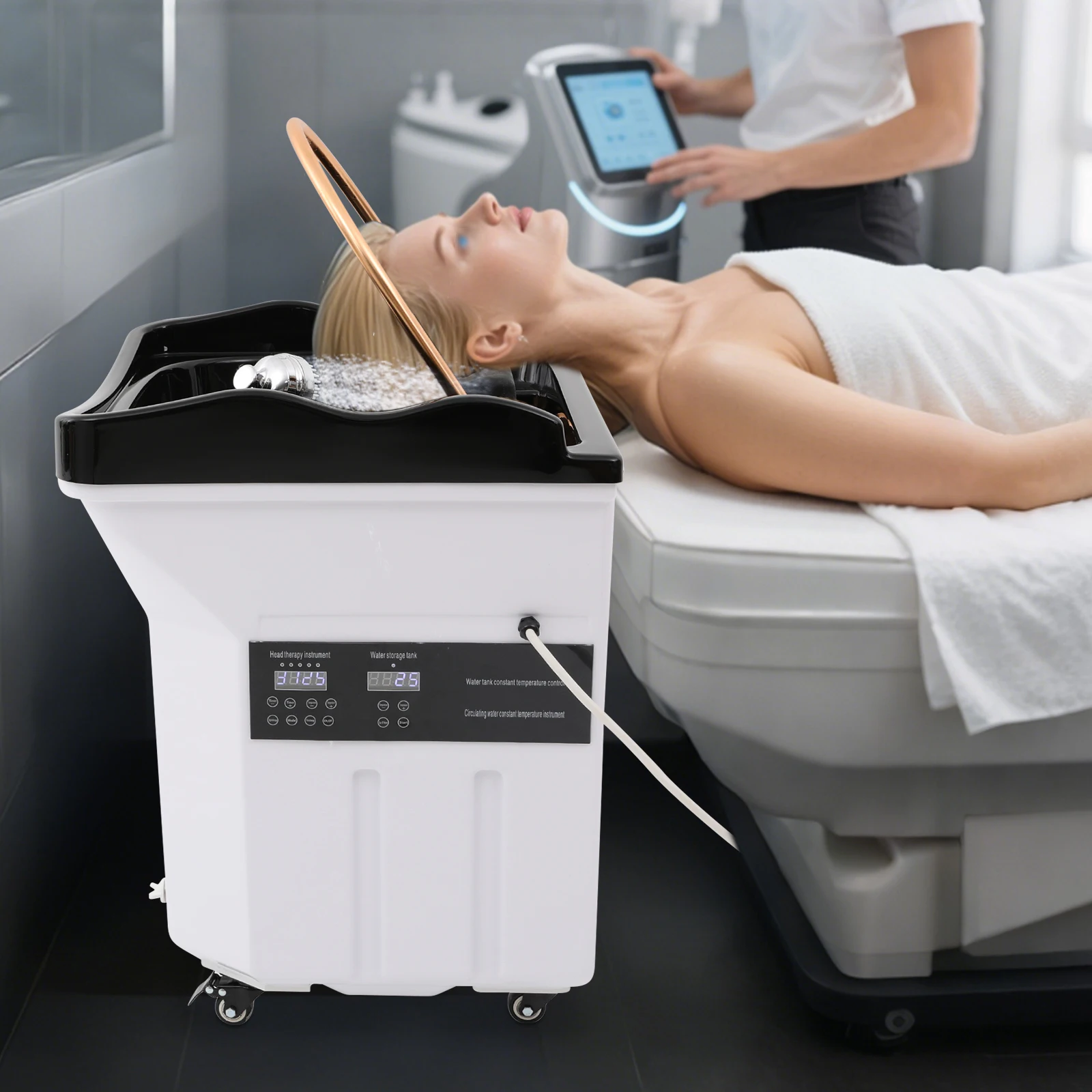 

Head Spa Equipment Head Spa Equipment with Large Water Tank Hair Salon Equipment for Spa Beds