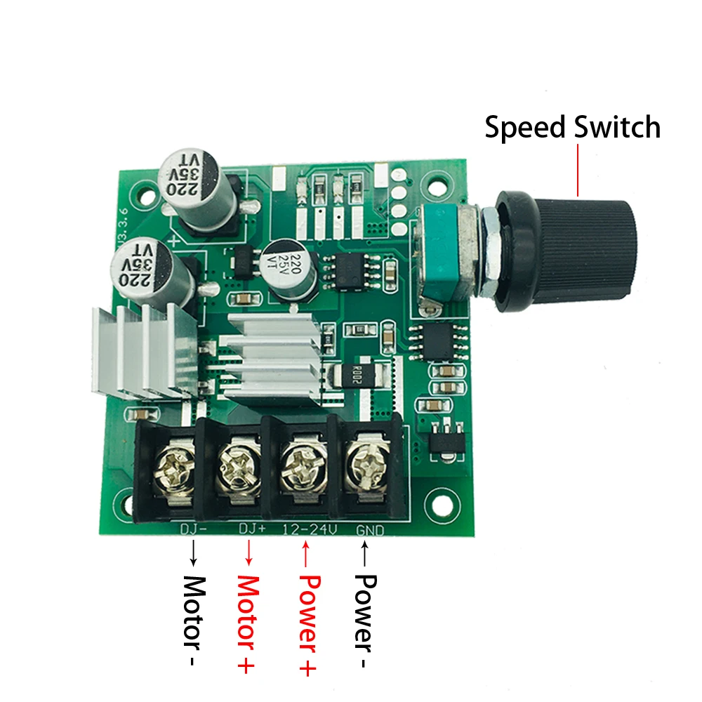 12V - 28V 24V 15A 240W DC Brushed Motor PWM Speed Controller PWM 0~100% Adjustable Drive Module Governor LED Dimming Regulator