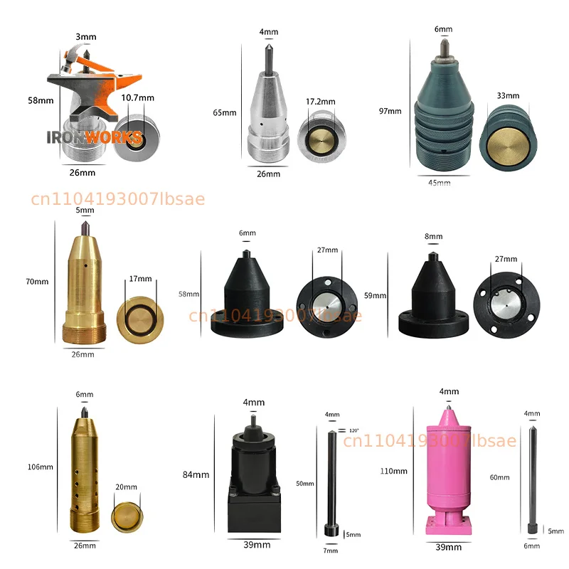 3mm 4mm 6mm 8mm 12mm Dot Peen Marking Machine Consumable Pneumatic Electric Engraving Scribe Needle Stylus