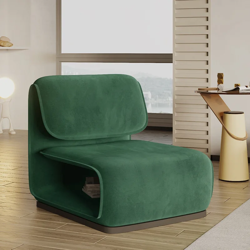 

Nordic light luxury lazy sofa minimalist creative leisure chair living room small apartment single fabric sofa combination