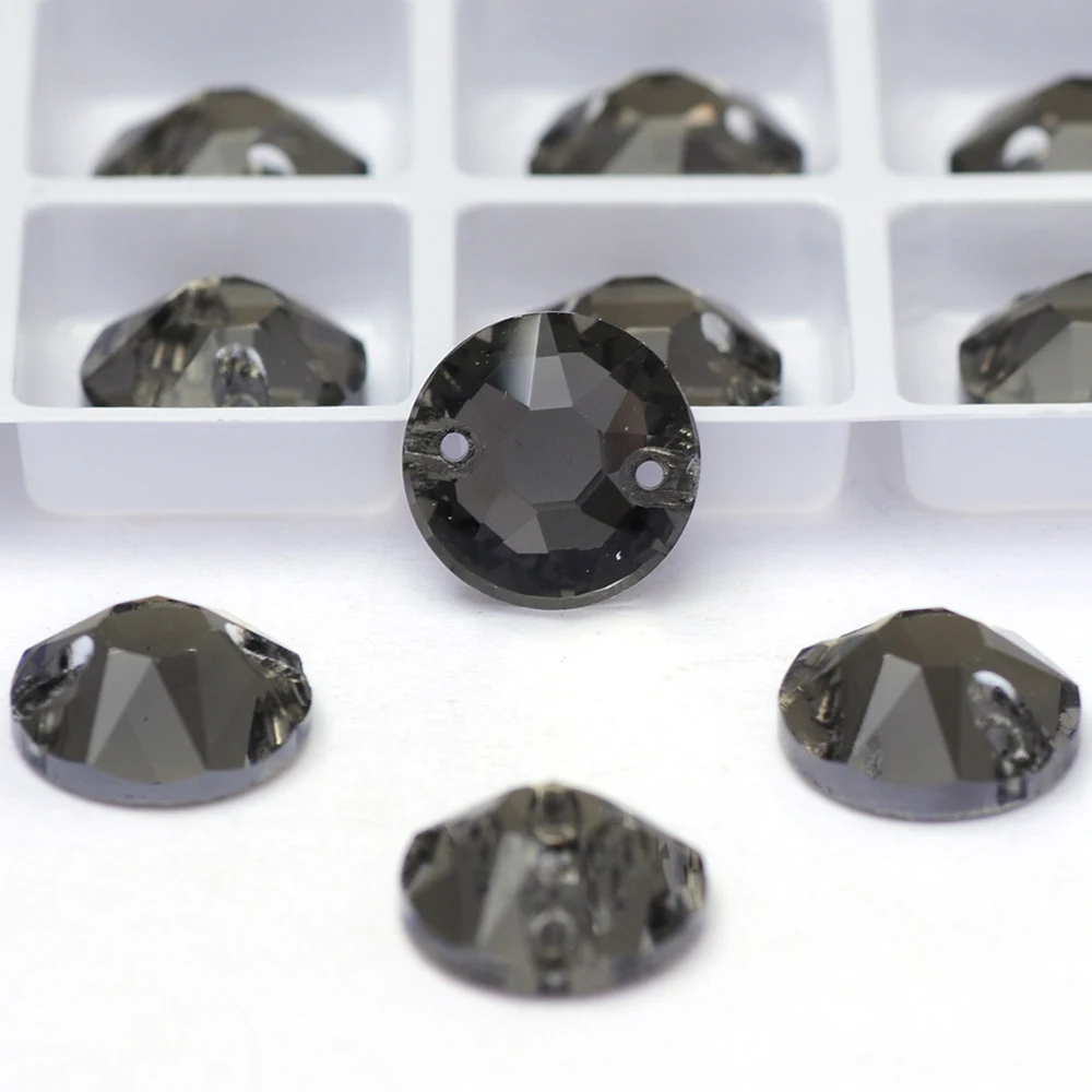 PUBRILEX Glas K9 Nähsteine Strass mit abgeschrägten Kanten XIRIUS Flache Rückseite Aufnähbare Strasssteine für Kleidung, Taschen und Accessoires – Detail 6