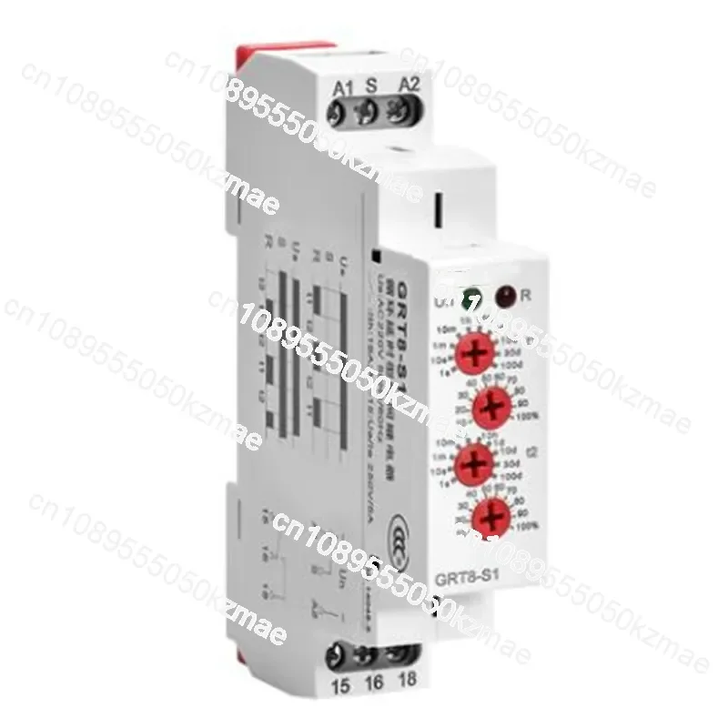 

GRT8-S2 Реле с двойной задержкой, регулируемый контроллер переменного тока 220 В, реле времени GRT8-S1