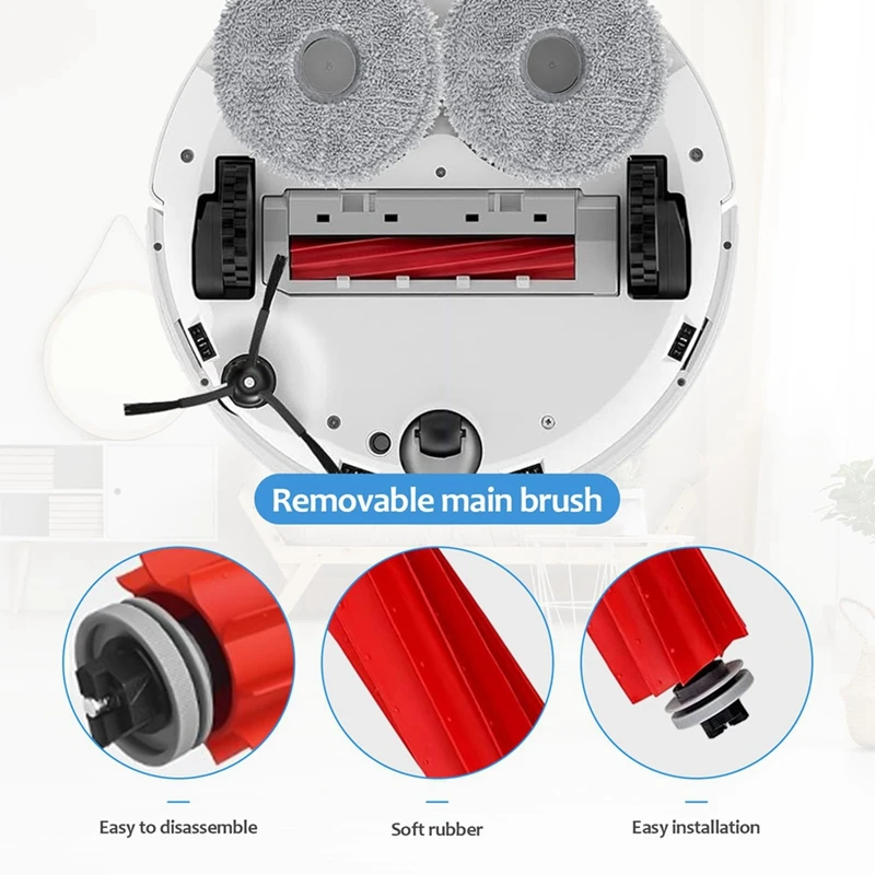 Spazzola principale, salviette, sacchetti per la polvere, filtri come mostrato in plastica per Roborock Q Revo, parti di ricambio Set di accessori per aspirapolvere Robot