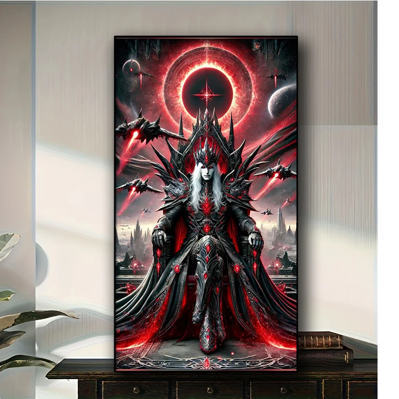 Alien Demon King Diy diamond painting Art Full Round diamond art Mosaic Jewelry cross stitch christmas Gift Anime Home Decor