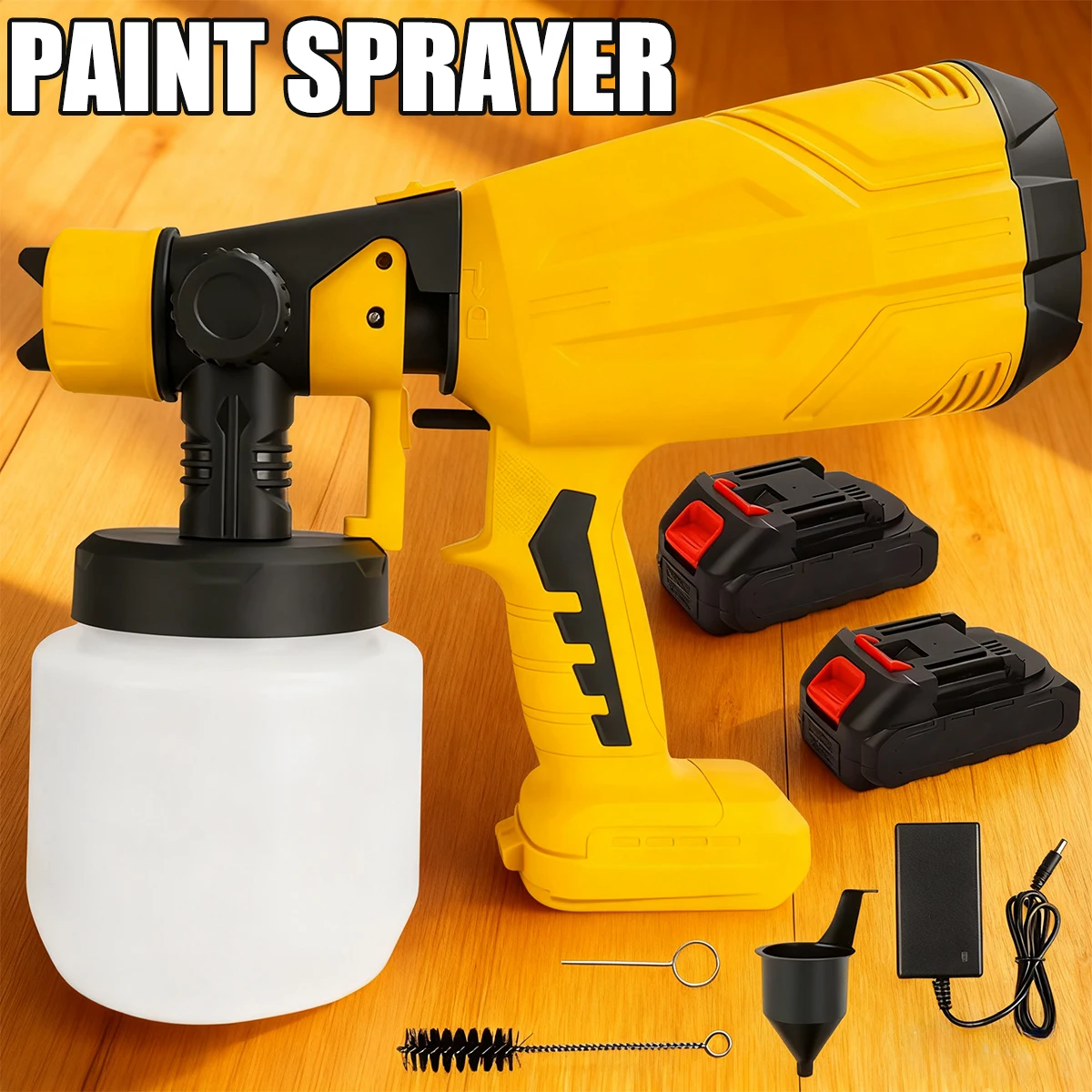 ماكينة طلاء لاسلكية عالية الأداء من نوع البطارية - علبة رش كهربائية بدون هواء، مع طاقة تدوم طويلاً، سهلة التنظيف #1