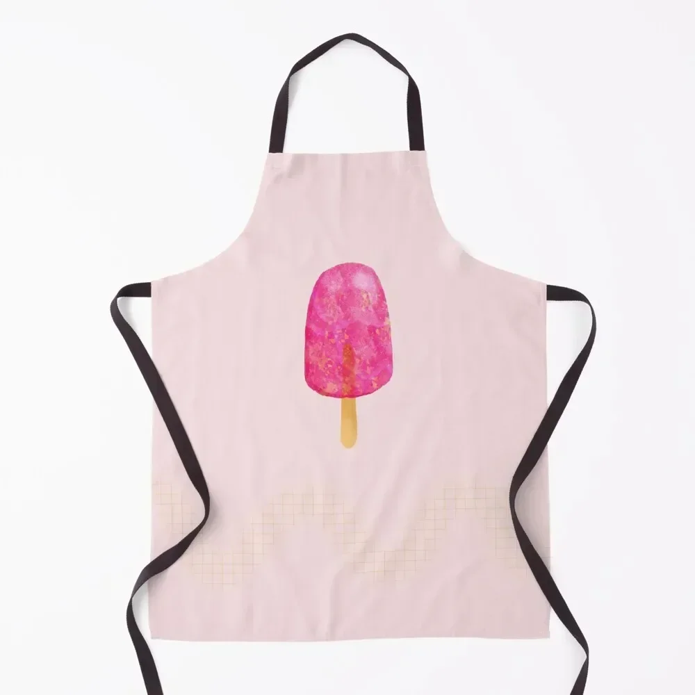 

Strawberry popsicle Apron professional hairdressing with personal logo painting cooks clothes Apron