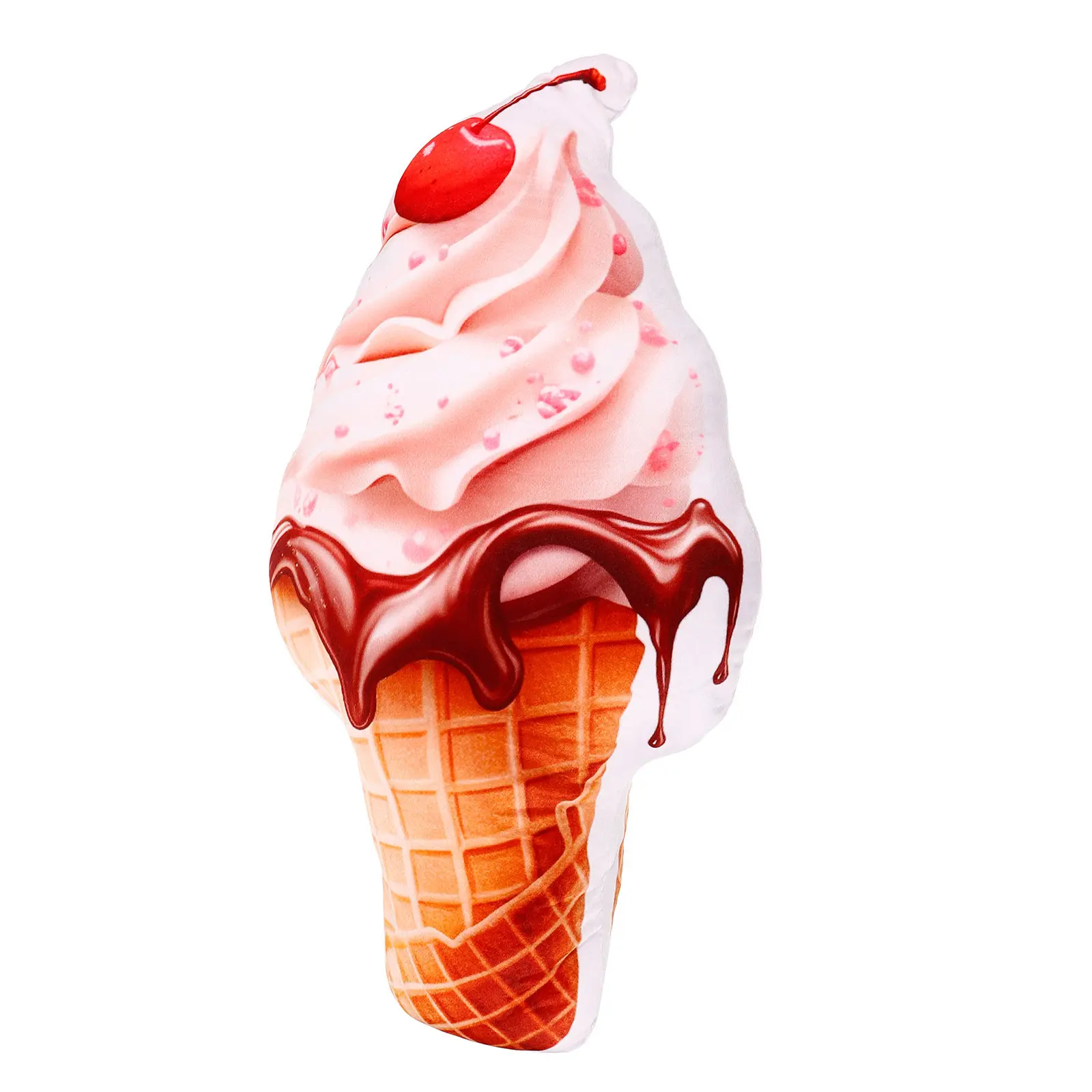 

Мягкая подушка-обнимашка «Мороженое» для дивана, спальни, автомобиля, офиса, декоративная подушка, удобная поясничная опора, 3D-дизайн «Лед»