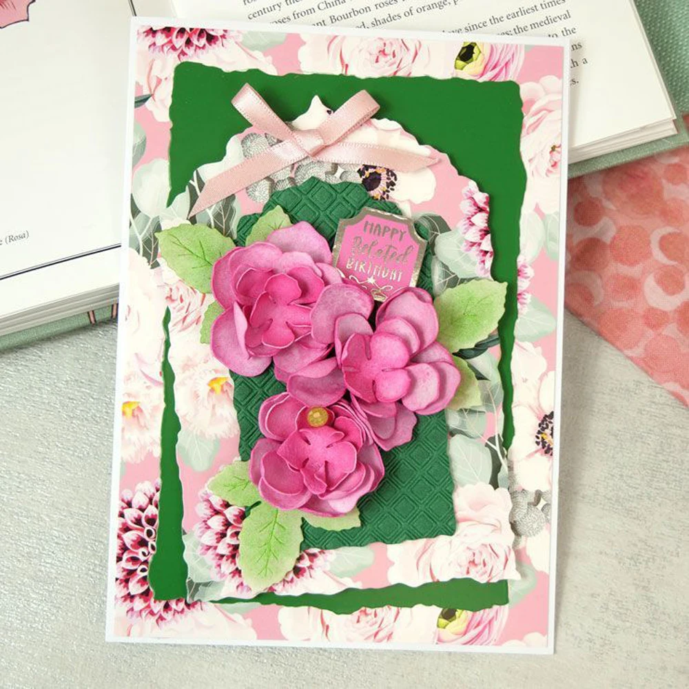 Lucky Goddess Metal Cutting Dies Shabby Edge Nesting Diy Scrapbooking Photo Album Decorative Embossing Paper Card Crafts
