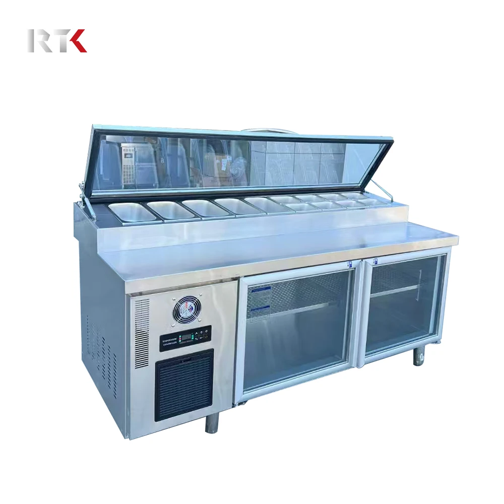 Bar Counter Air Cooling Wine Refrigeration Fresh Display Cabinet Refrigeration Equipment  Commercial Freezer