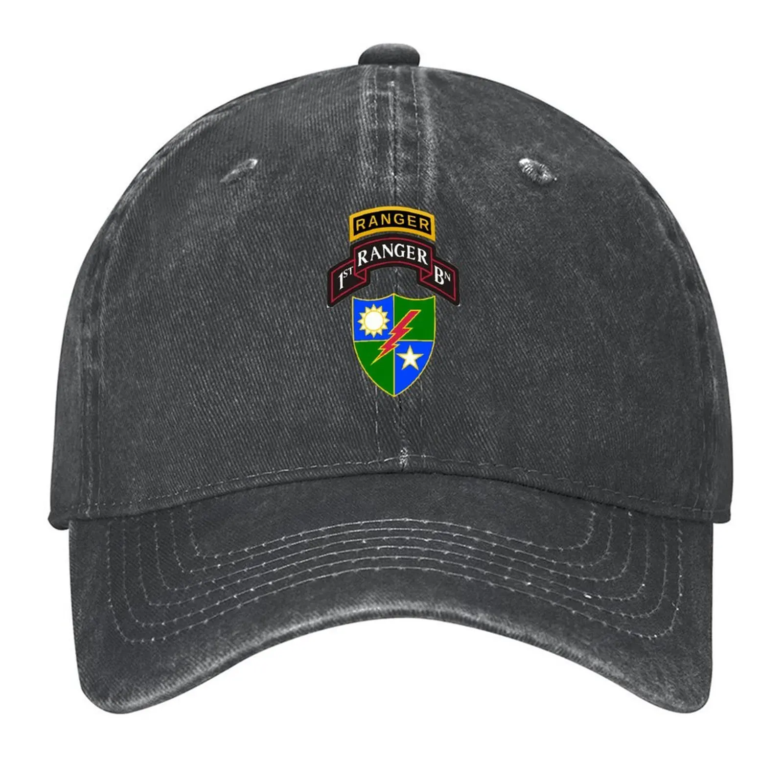 

1st Ranger Battalion Baseball Cap Wild Ball Hat Mountaineering Ball Cap Hip Hop Women's Hats 2025 Men's
