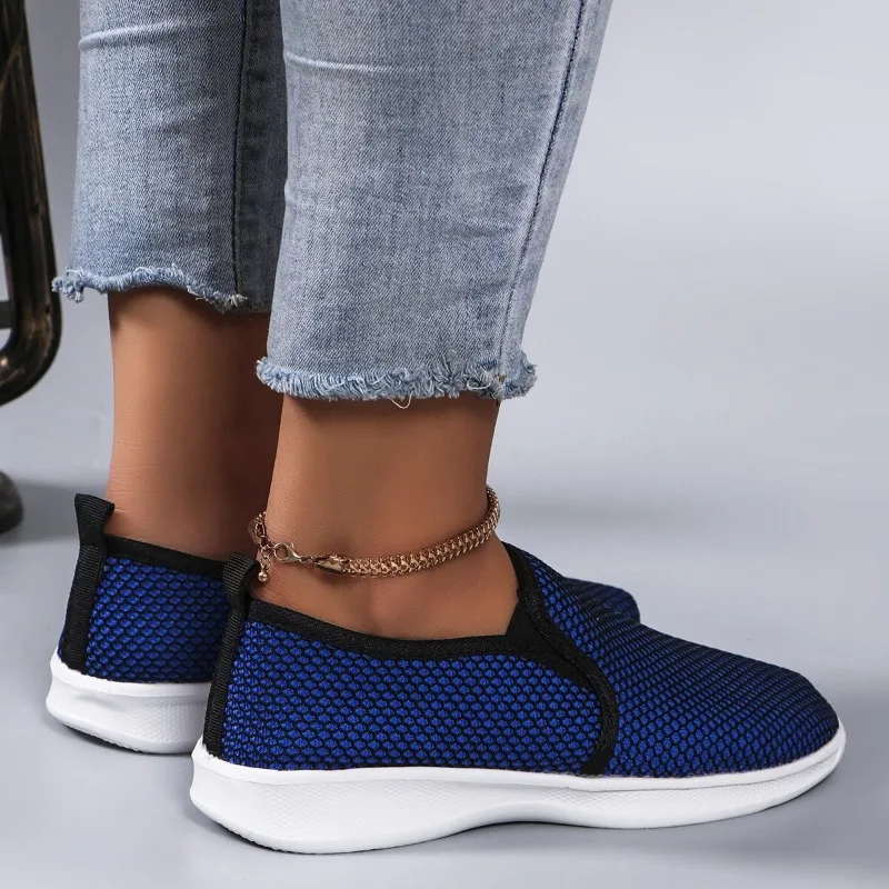 Women Casual Shoes Fashion Breathable Walking Mesh Flat Sneakers female 2024 summer new Vulcanized Shoes Female Footwear