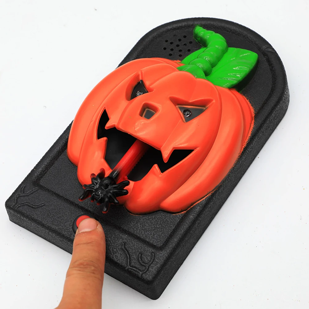 

Decoration Pumpkin Doorbell Halloween Decorations Props Scary Home Spooky Orange