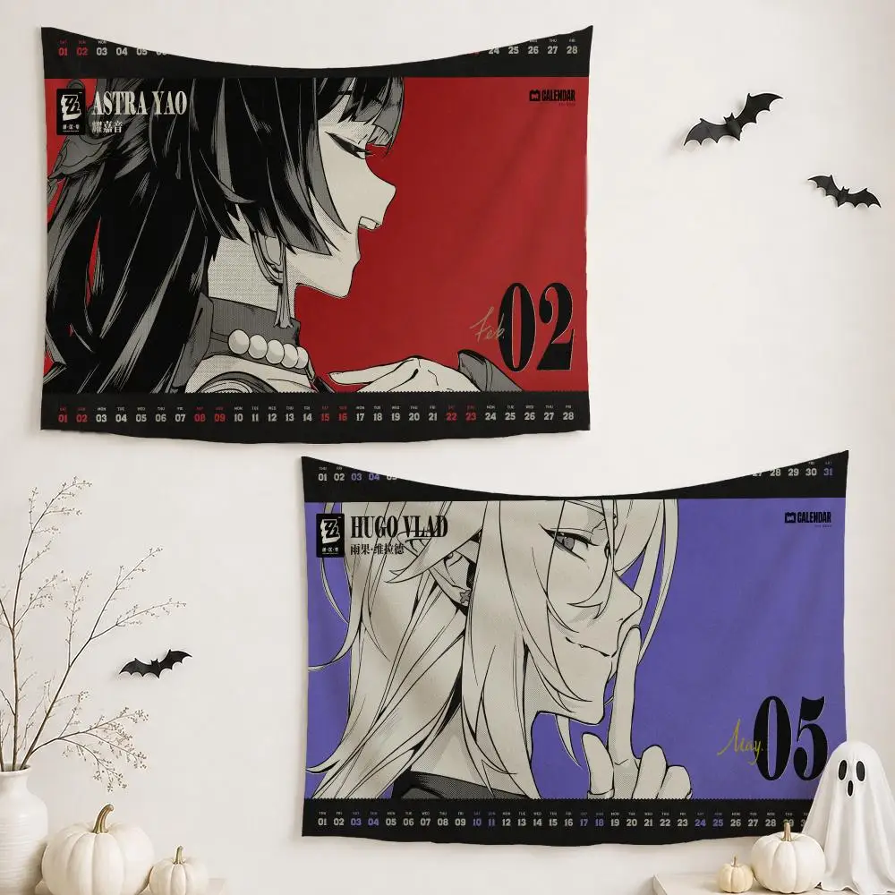 Zenless Zone Zero Tapestry Wall Hanging Tapestry Aesthetic Room Decor Banners for Bedroom Living Room Outdoor Party