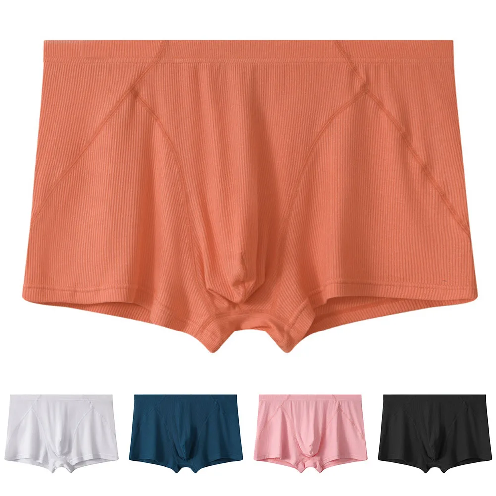 Männer sexy Stretch Dessous Gewinde Trunks Shorts Ausbuchtung Beutel Slips ultra dünne Unterwäsche Hombre atmungsaktive Unterhose