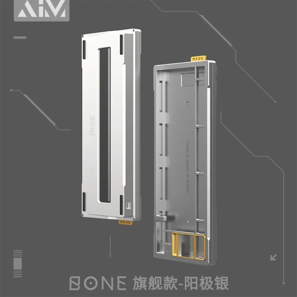 

Aim Bone80 Mechanical Keyboard Case Aluminium Alloy Custom Keyboard Case for Wooting 80He Magnetic Switch Pcb Gaming Accessories