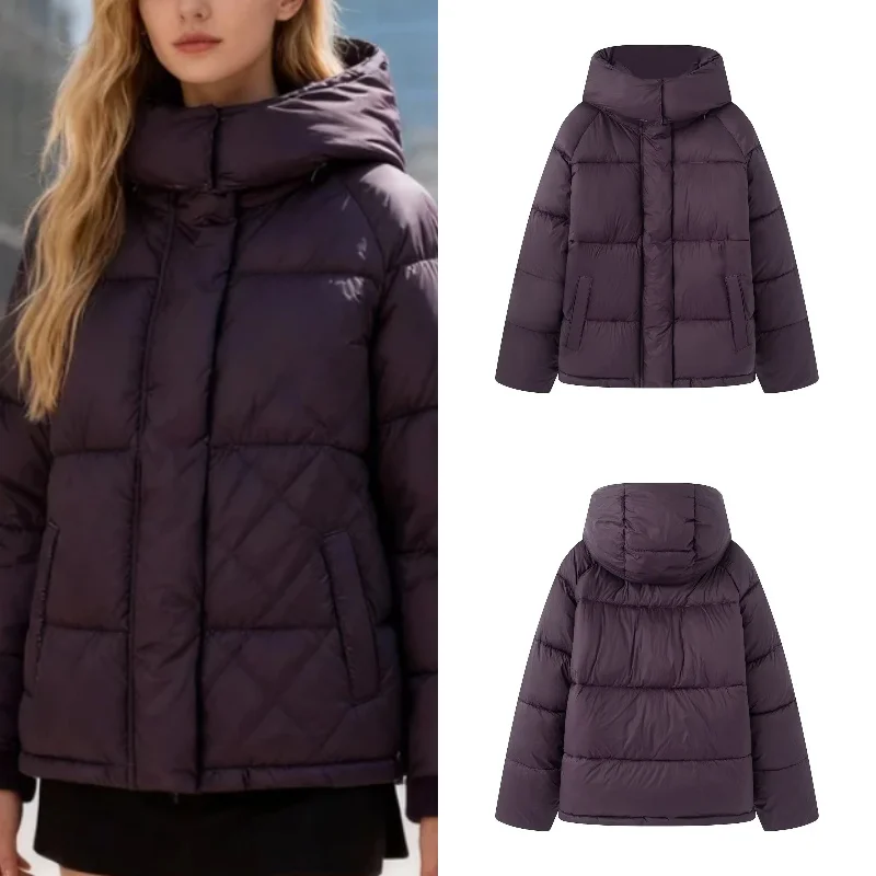 

Осень/зима 2022, новая модная элегантная вечерняя универсальная хлопковая куртка со съемным капюшоном и бантом для поездок на работу