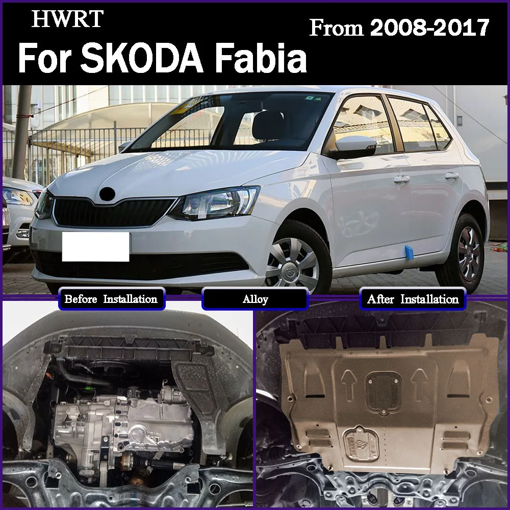 

For SKODA Fabia‌ 2008-2017 1.4L 1.6L Engine Chassis Shield Splash Bottom Protection Board Car Accessories Under Cover
