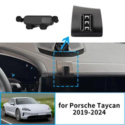 Car Mobile Phone Holder Fit for Porsche Taycan 2019-2024 GPS Bracket Navigation Stand Auto Accessories