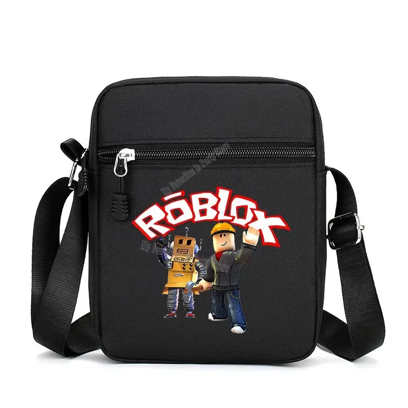 

Roblox Shoulder Bag for Women Men Anime Crossbody Bags Boy Girl Kawaii Canvas Square Messager Women Men Travel Sport Gifts