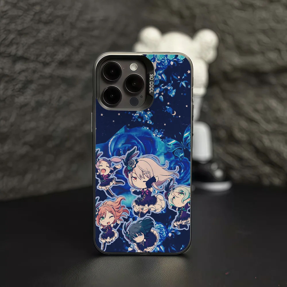 أنيمي R-Roselia بانغ حلم جراب هاتف لسامسونج A07 A17 A06 S25 S24 S23 الترا FE زائد واقية IMD اللون غطاء #4