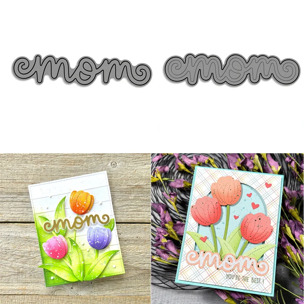 

Mom Word Metal Cutting Dies Embossing Diecut 2025 New For DIY Card Making Scrapbooking Crafting Supplies