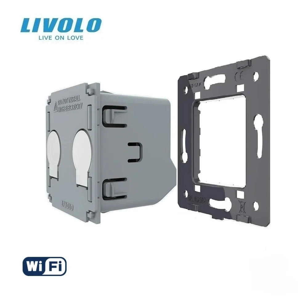 

LIVOLO Base of Smart Wifi Switch,DIY Acessories Buuton,Without Plate&Panel Replacement,Wireles Products Radomly